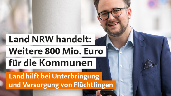 Mehr als 800 Millionen Euro Unterstützung für die Kommunen