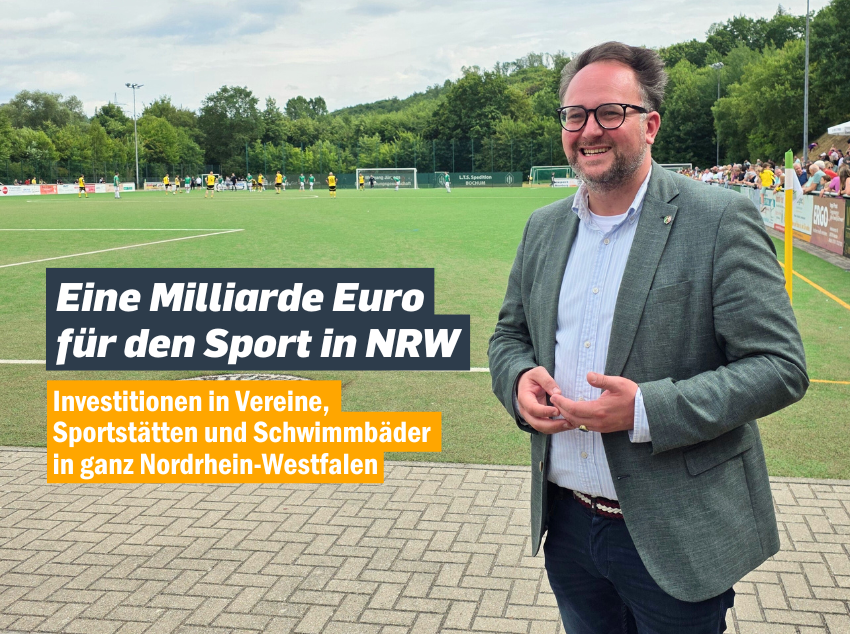 You are currently viewing NRW setzt ein starkes Zeichen – eine Milliarde Euro für den Sport 