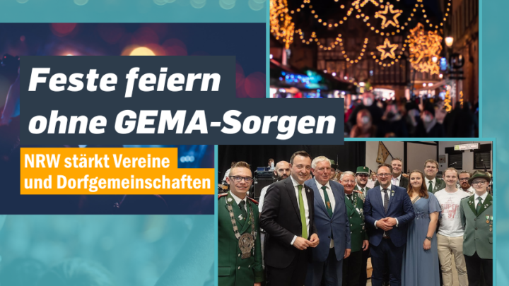 NRW entlastet Vereine bei GEMA-Gebühren