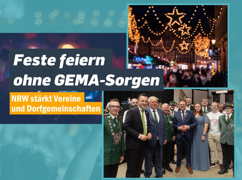 You are currently viewing NRW entlastet Vereine bei GEMA-Gebühren