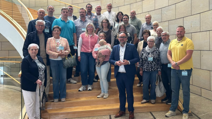 Spielmannszug aus Schwitten zu Gast bei Matthias Eggers im Landtag – Spannender Tag in der Landeshauptstadt